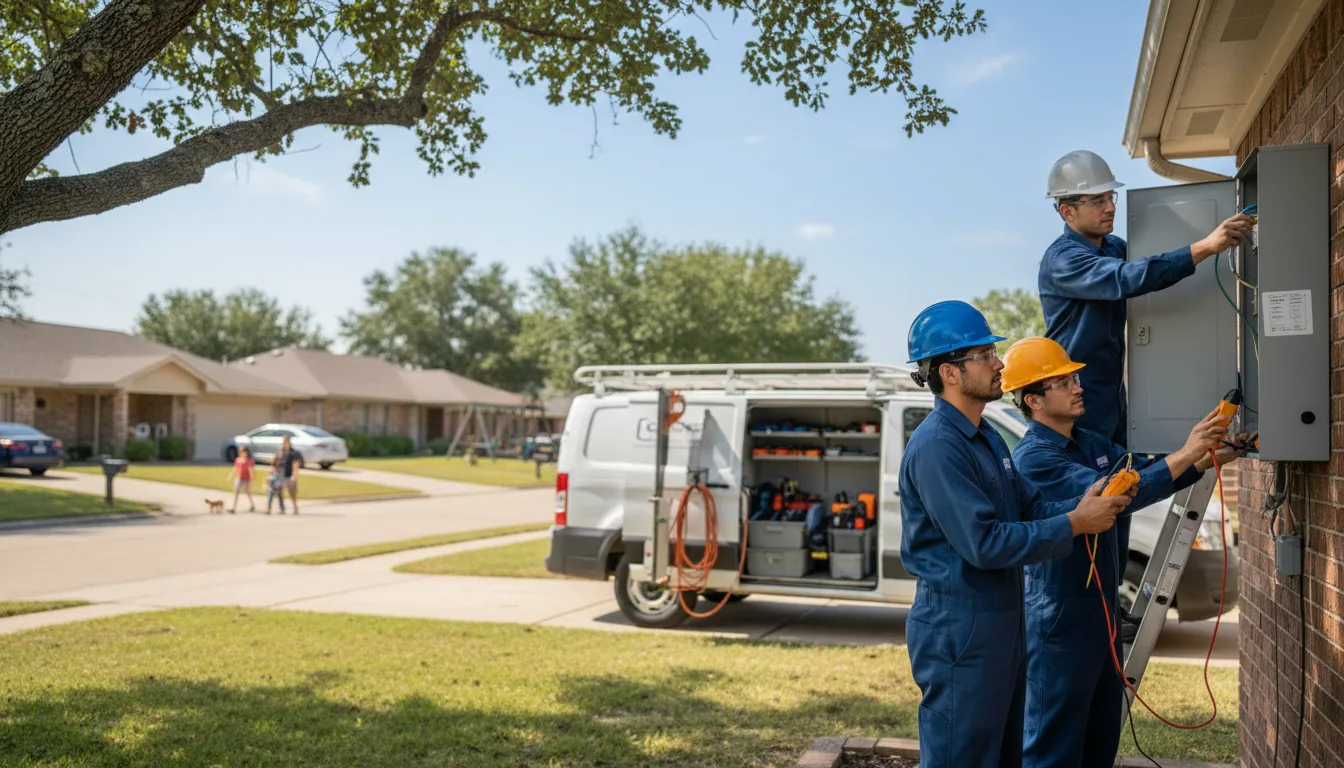 Certified electrician providing emergency electrical services in Waldron, KS